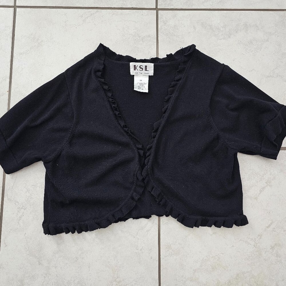 Size 2X KSL Black Bolero